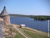 Вид со стены Соловецкого монастыря